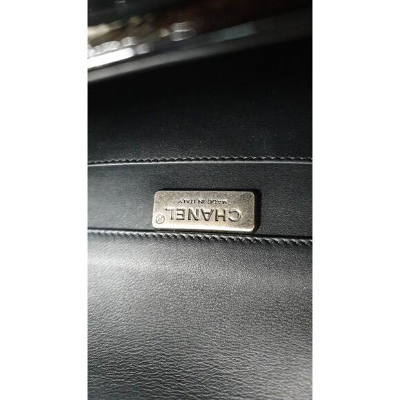 Chanel Python Patent Boy Clutch Bag - Picture 7 of 8